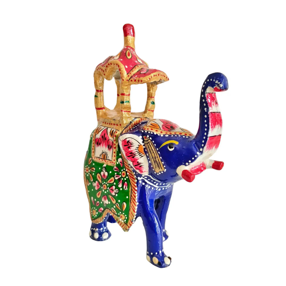 Hand-Painted Ambari – Intricate Decorative Artwork Metal Decorative