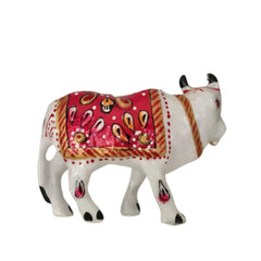 Hand-Painted Metal Cow Metal Decorative