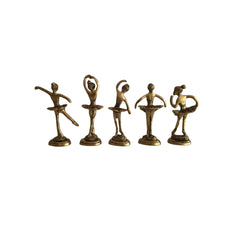 Brass Ballerina Figurines – Handcrafted Dancing Girl Statues for Home Décor Brass Ware