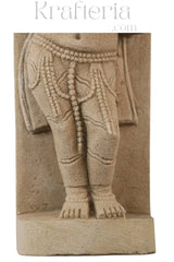 Ancient Elegance - Sandstone Relief of a Celestial Being Sand Stone