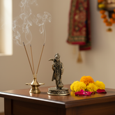 Exquisite Brass Idol of Lord Hanuman with Gada