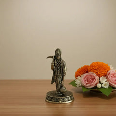 Exquisite Brass Idol of Lord Hanuman with Gada Brass Ware