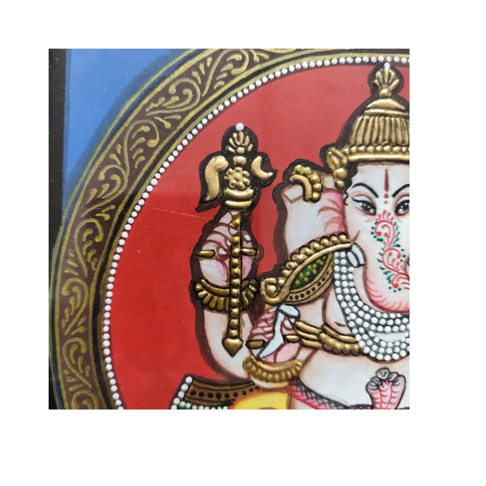 Mysore Ganesh Painting | 22KT Gold Leaf Paintings