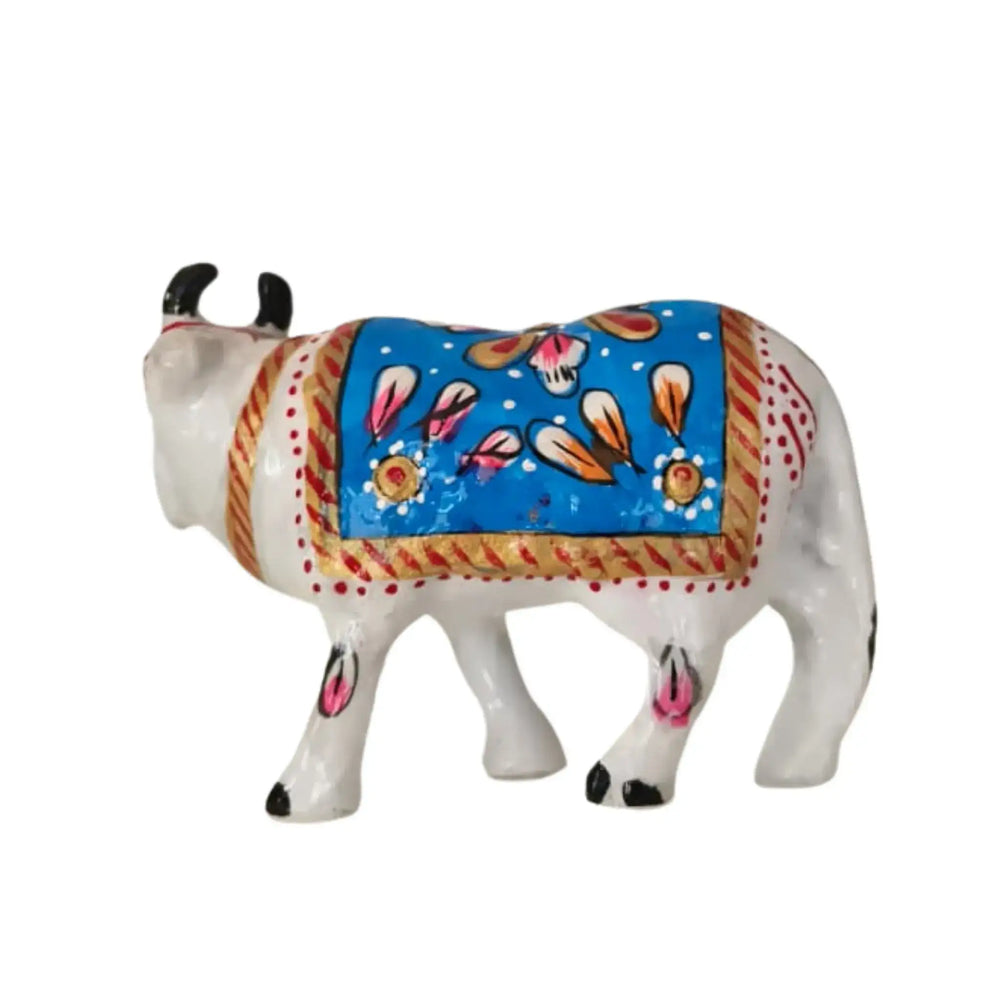 Hand-Painted Metal Cow Metal Decorative