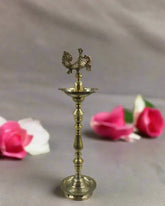 Brass Standing Deepam – Tall Oil Lamp for Pooja Brass Ware