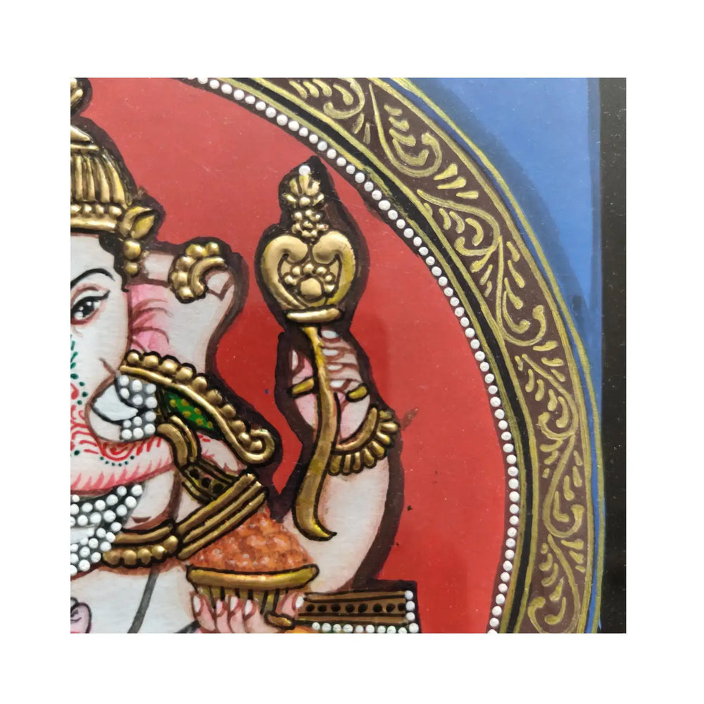 Mysore Ganesh Painting | 22KT Gold Leaf Paintings