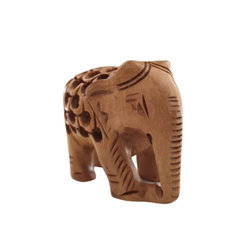 Wooden Elephant with Jali Work | Handmade Indian Craft Sculpture