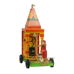 Hand-Painted Shiva Mandir – Traditional Wooden Decorative Temple for Home Wooden Lacquerware