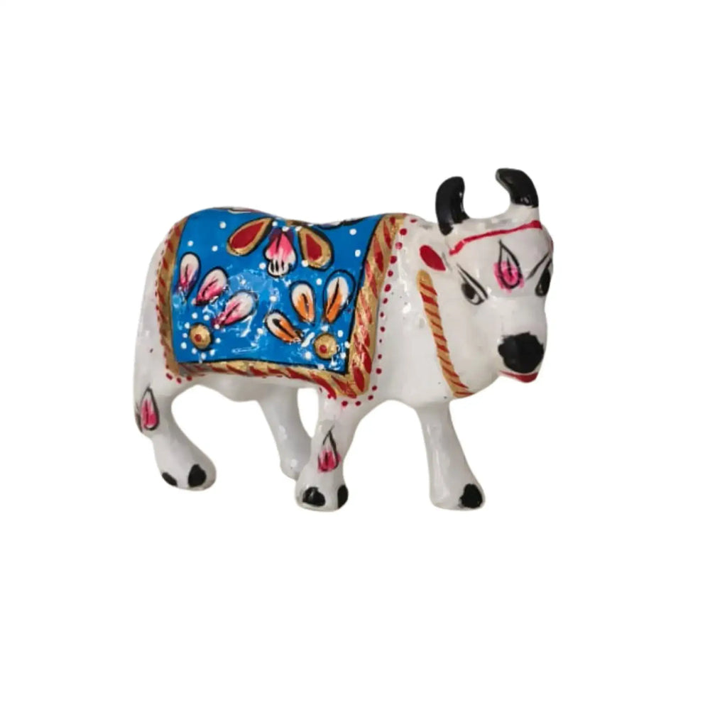 Hand-Painted Metal Cow Metal Decorative