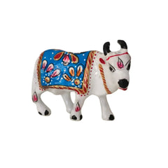Hand-Painted Metal Cow Metal Decorative