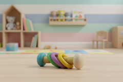 Non-Toxic Color Baby Rattle – Safe & Fun for Infants Wooden Lacquerware&toys