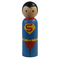 Handpainted Avengers peg dolls with non-toxic color coating