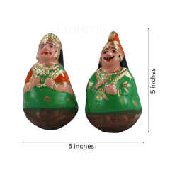 Golu King and Queen Dolls – Traditional Thanjavur Handcrafted Set