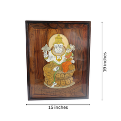 Rosewood Inlay of Lord Lakshmi Narasimha Swamy – Handcrafted Devotional Art