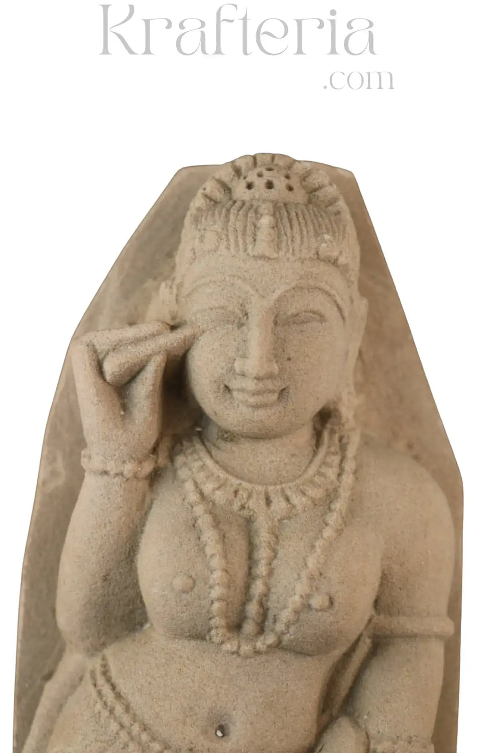 Divine Ornamentation - Apsara in the Act of Shringar Sand Stone