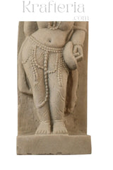 Divine Ornamentation - Apsara in the Act of Shringar Sand Stone