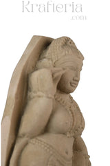 Divine Ornamentation - Apsara in the Act of Shringar Sand Stone