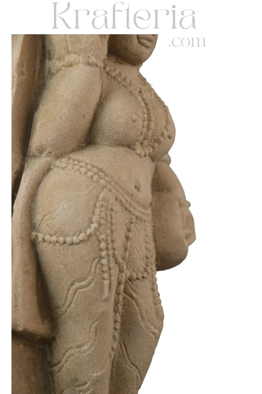 Divine Ornamentation - Apsara in the Act of Shringar Sand Stone