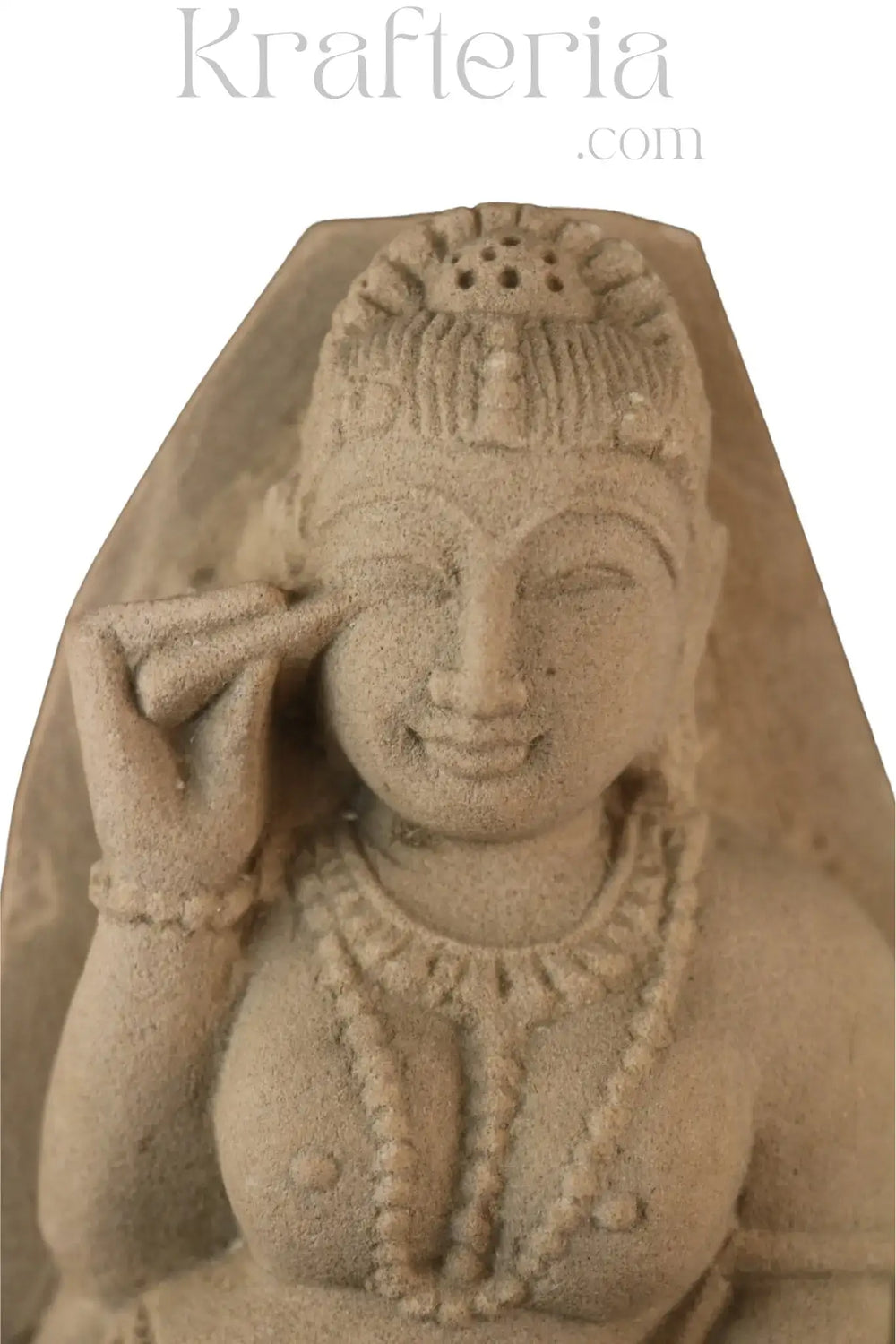 Divine Ornamentation - Apsara in the Act of Shringar Sand Stone