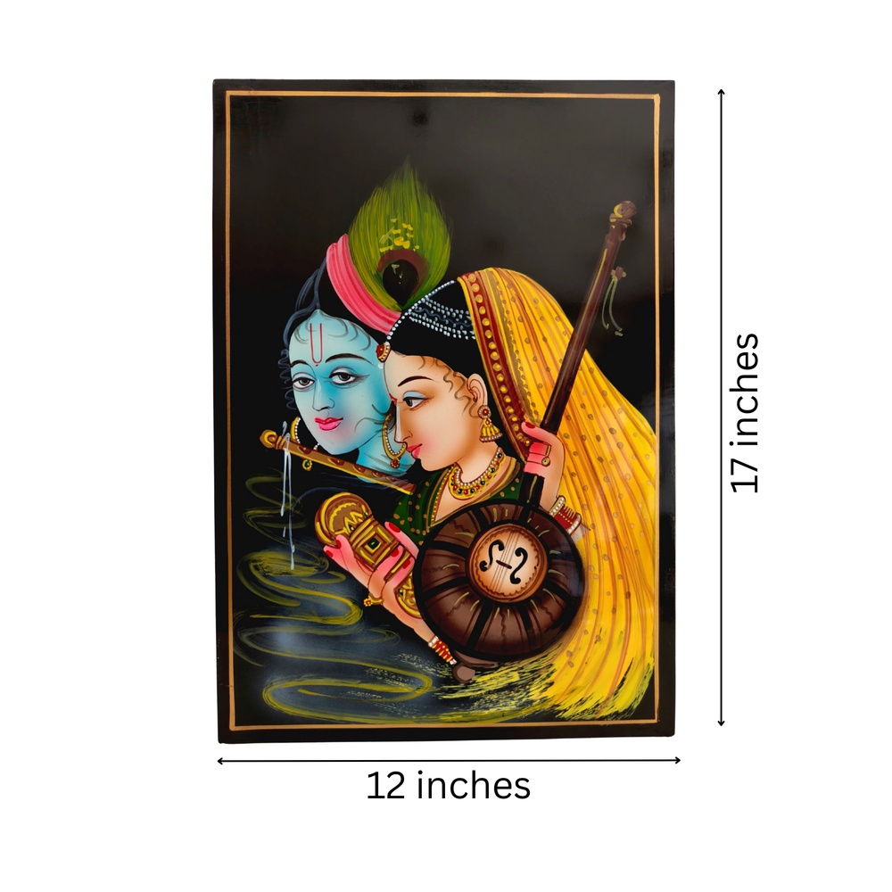 Eternal Melody of Radha Krishna – Nirmal Painting Paintings