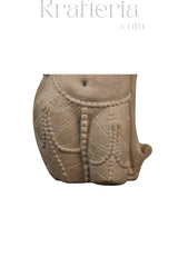 Celestial Beauty - A Carved Sandstone Wall Plaque