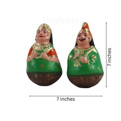 Golu King and Queen Dolls – Traditional Thanjavur Handcrafted Set