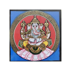 Mysore Ganesh Painting | 22KT Gold Leaf Paintings