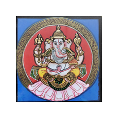 Mysore Ganesh Painting | 22KT Gold Leaf