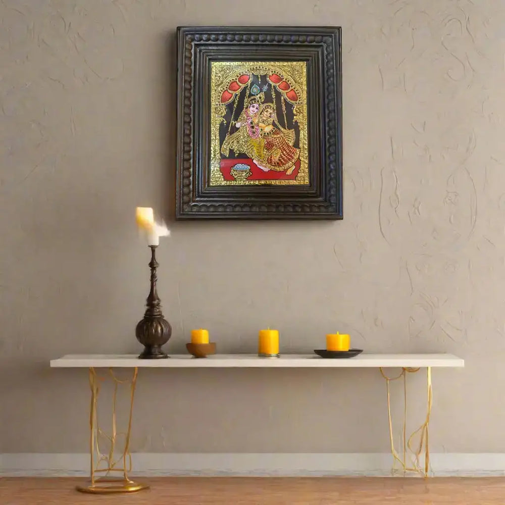 Radha Krishna – Classic Thanjavur Artistic Elegance Paintings