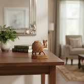 Intricately Hand-Carved Wooden Camel | Rustic Home Decor Piece maruthi handicrafts