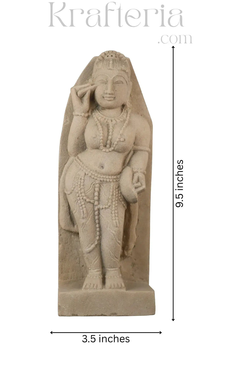 Divine Ornamentation - Apsara in the Act of Shringar Sand Stone
