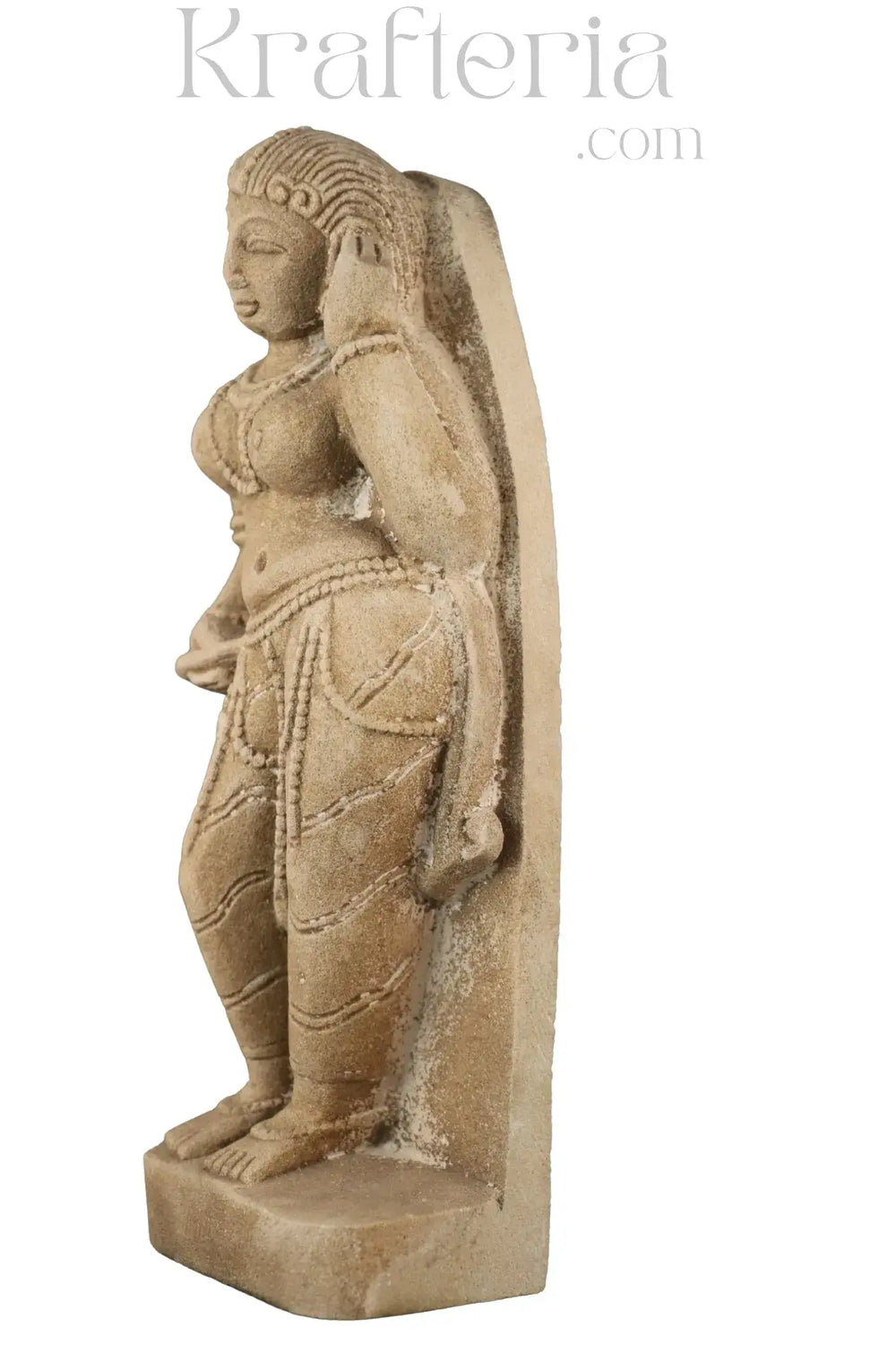 Adornment of the Divine - The Silent Elegance of an Apsara Sand Stone