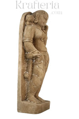 Adornment of the Divine - The Silent Elegance of an Apsara Sand Stone