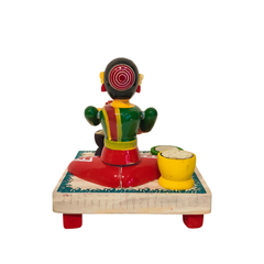 Etikoppaka Wooden Toy - The Traditional Woman Grinding Grains
