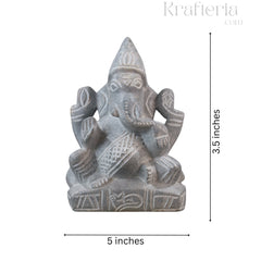 Ganesh Ji Statue in Soft Stone – Puja & Decorative Use