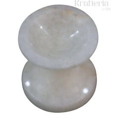 Handcrafted Marble Candle Holder – Elegant Home Decor Marble Soft Stone