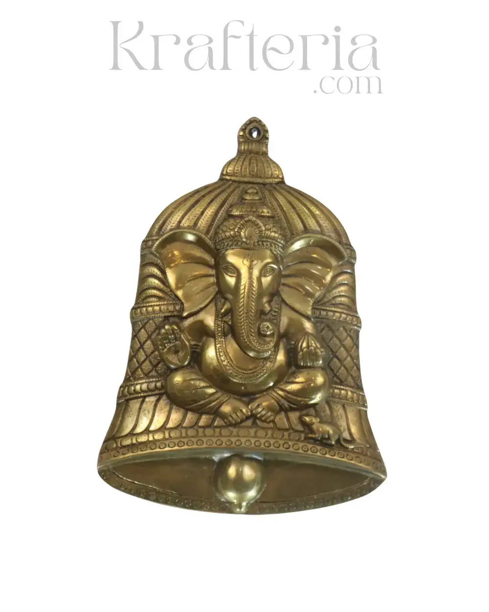 Sacred Brass Ganesha Wall Hanging – Remover of Obstacles Brass Ware