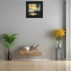 Sunlit Sea Shore – Landscape Mural Painting