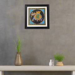 The Majestic Royal Elephant – A Rajasthani Miniature Masterpiece