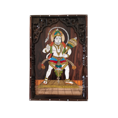 Lord Hanuman Inlay Artwork – Symbol of Strength and Devotion