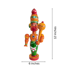 Handcrafted Lacquerware - The Mighty Hanuman Idol