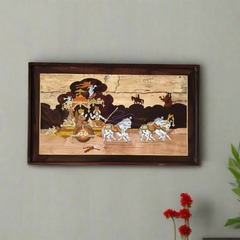 Bhagavad Gita Inspired Inlay – Krishna Guiding Arjuna