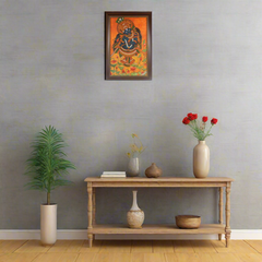 Shree Krishna with Flute – Kerala Mural Painting