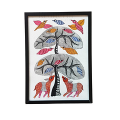 Tree of Life with Deer and Birds