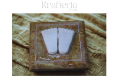 Marble Padukas for Pooja – Symbol of Guru’s Blessings and Guidance