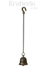 Elegant Brass Bell Hang for Home Decor & Spiritual Harmony