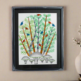 Gond Bamboo Grove - Forest Life Painting