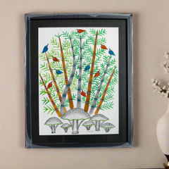 Gond Bamboo Grove - Forest Life Painting