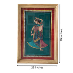 Graceful Radha - A Miniature Painting Paintings