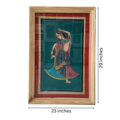 Graceful Radha - A Miniature Painting Paintings